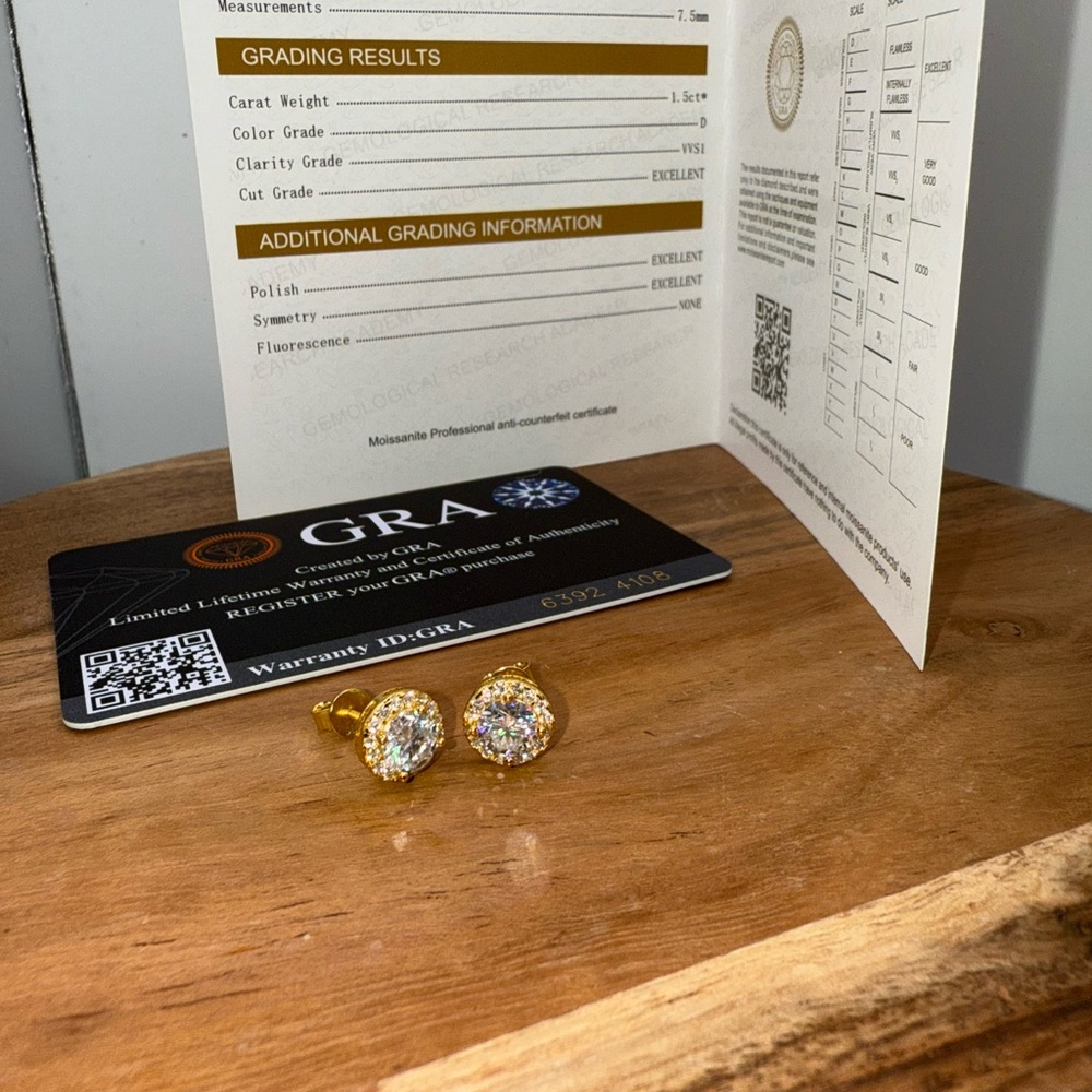 Elegant Gold Stud Earrings